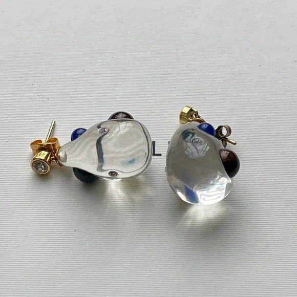 baroque crystal earrings - Picture 3 of 6